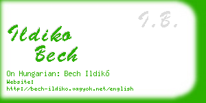 ildiko bech business card
